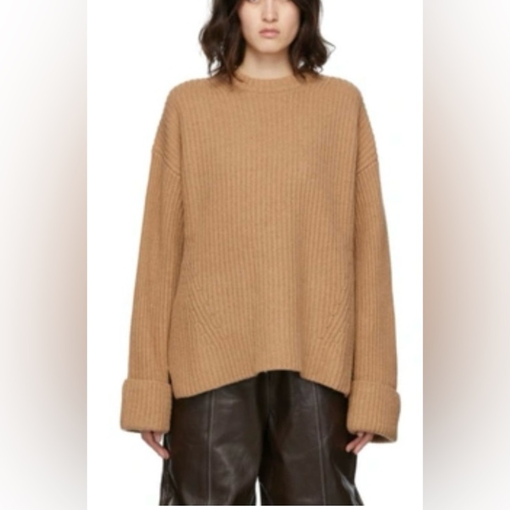GANNI Recycled Wool Ribbed Sweater